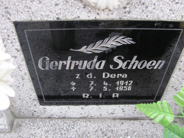 Gertruda Schoen 1912 Mysłowice Morgi - Grobonet - Wyszukiwarka osób pochowanych