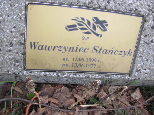 Wawrzyniec Stańczyk 1899 Mysłowice Morgi - Grobonet - Wyszukiwarka osób pochowanych