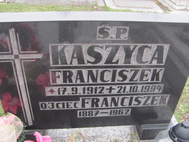 Franciszek Kaszyca 1912 Mysłowice Morgi - Grobonet - Wyszukiwarka osób pochowanych