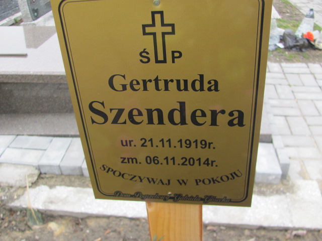 Gertruda Szendera 1919 Mysłowice Morgi - Grobonet - Wyszukiwarka osób pochowanych