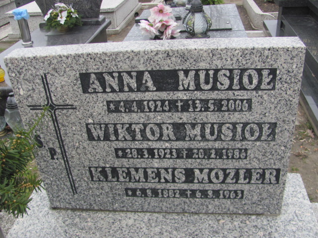 Anna Musioł 1924 Mysłowice Morgi - Grobonet - Wyszukiwarka osób pochowanych