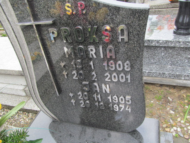 Jan Proksa 1905 Mysłowice Morgi - Grobonet - Wyszukiwarka osób pochowanych