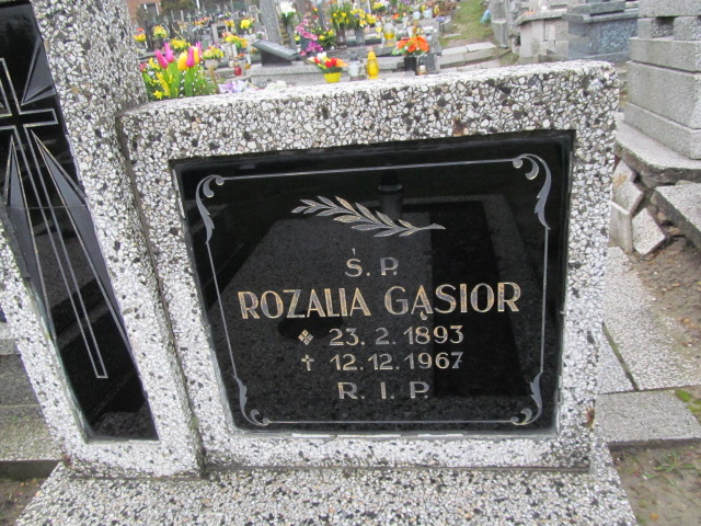 Rozalia Gąsior 1893 Mysłowice Morgi - Grobonet - Wyszukiwarka osób pochowanych